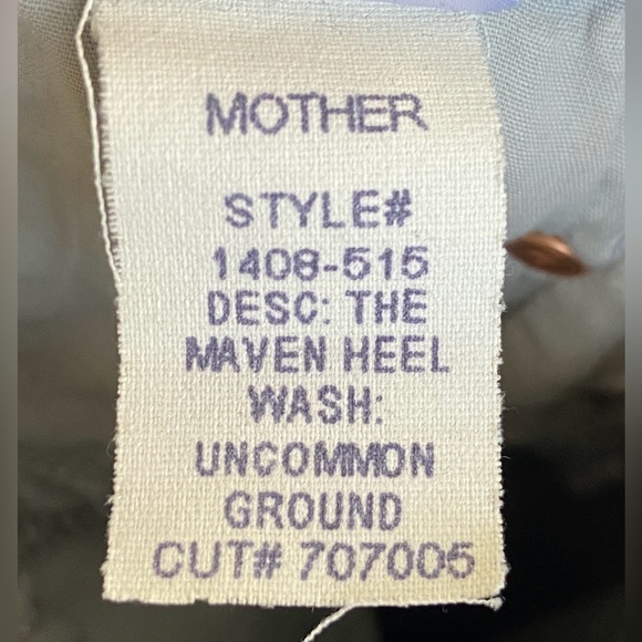 MOTHER SUPERIOR Jeans The Maven Heel Gray Uncommon Ground High-Rise Wide leg EUC - Picture 13 of 13
